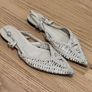 Zara Woven Slingback Sandals